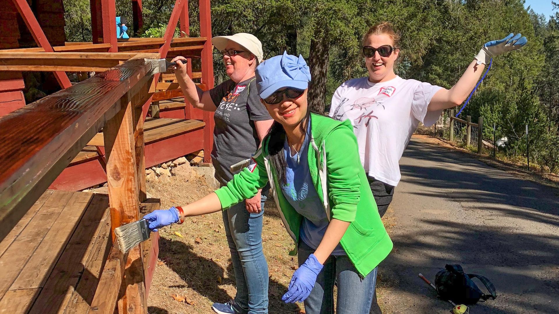 Volunteers at Enchanted Hills Camp